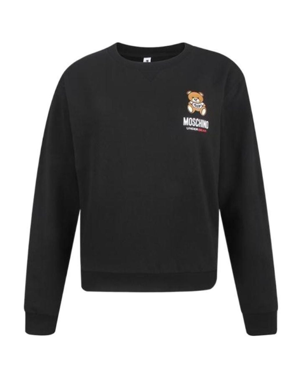 Moschino Black Under Bear Crewneck Sweatshirt