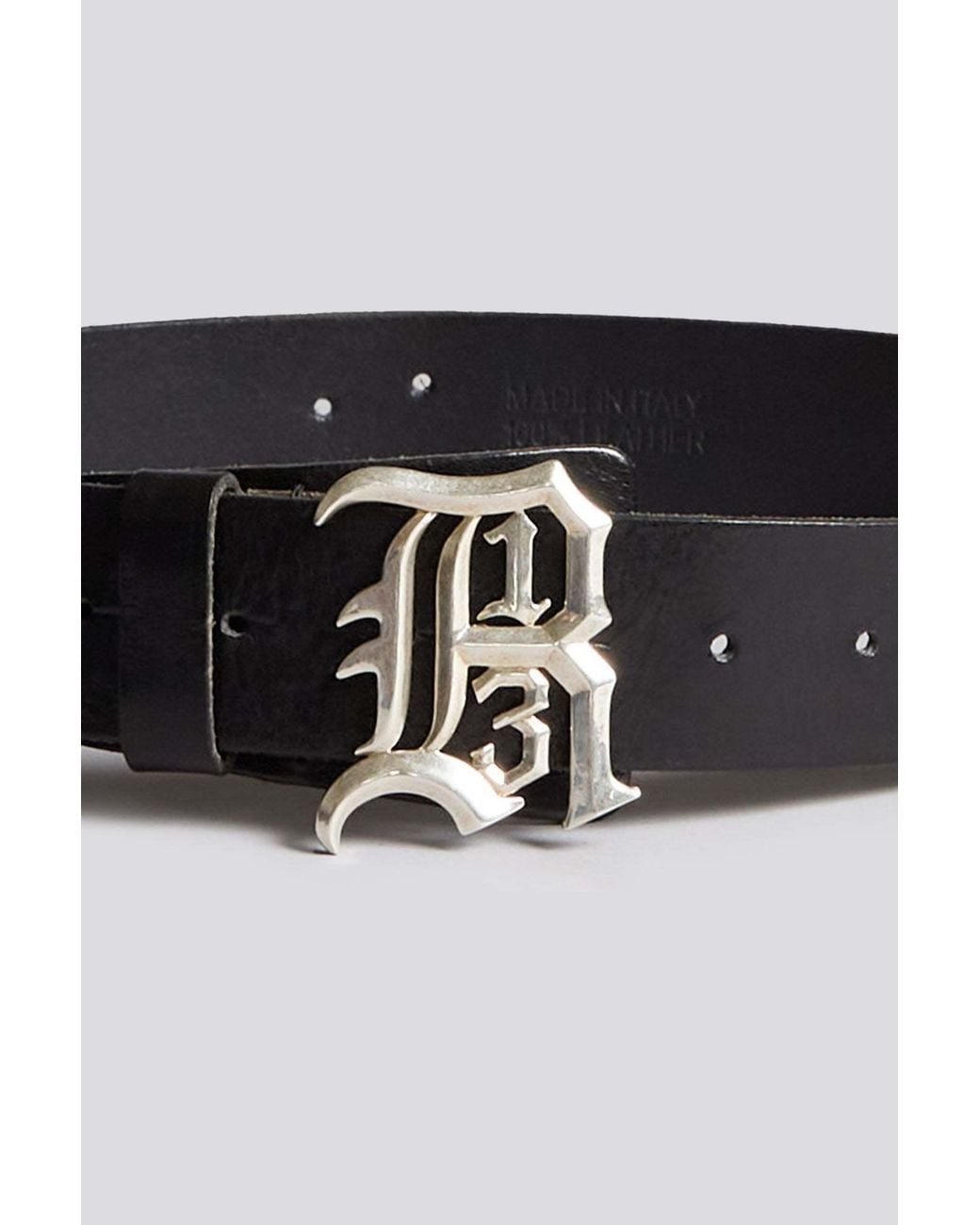 R13 White Belt With Buckle