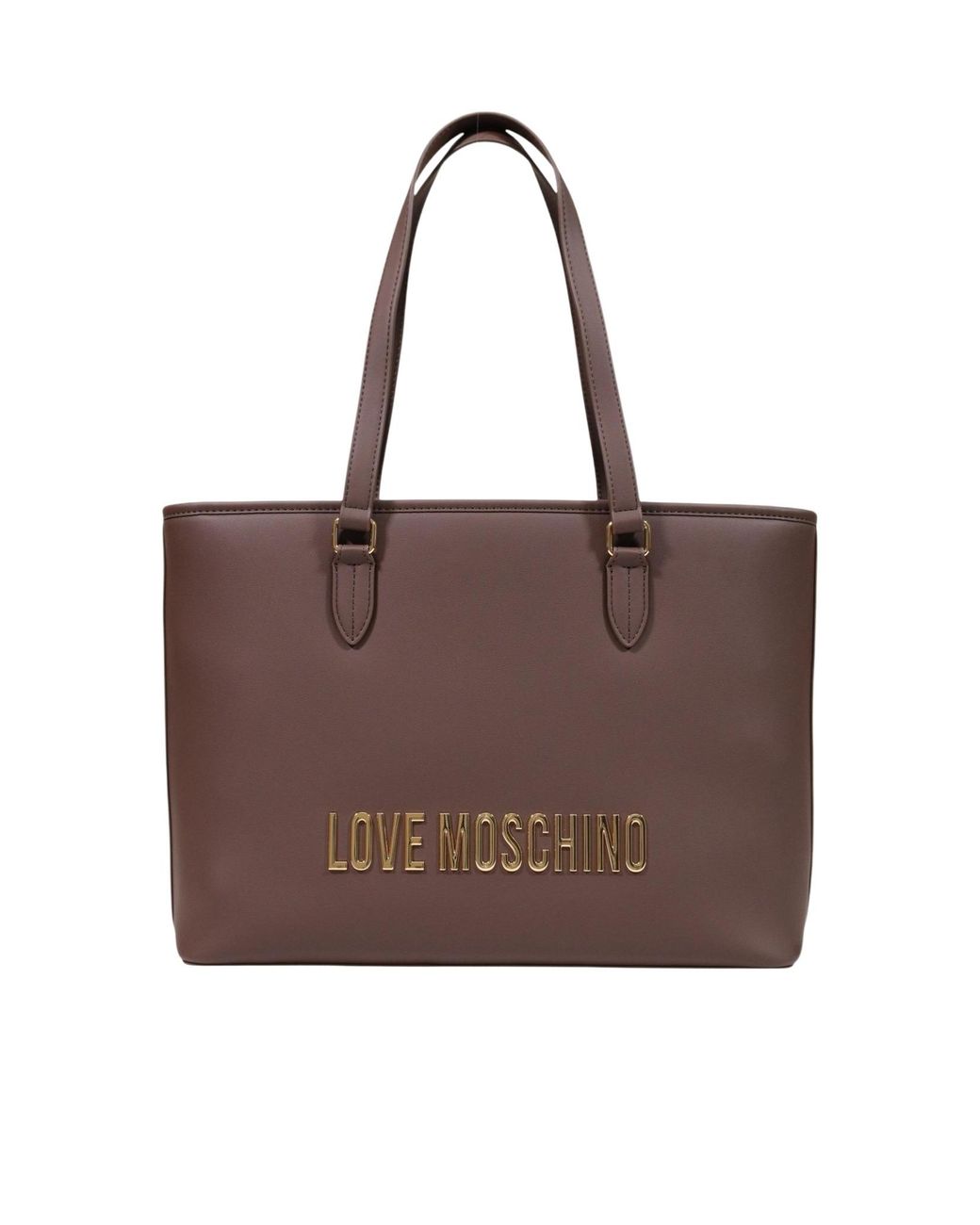 Moschino Brown Double-Handled Shoulder Bag