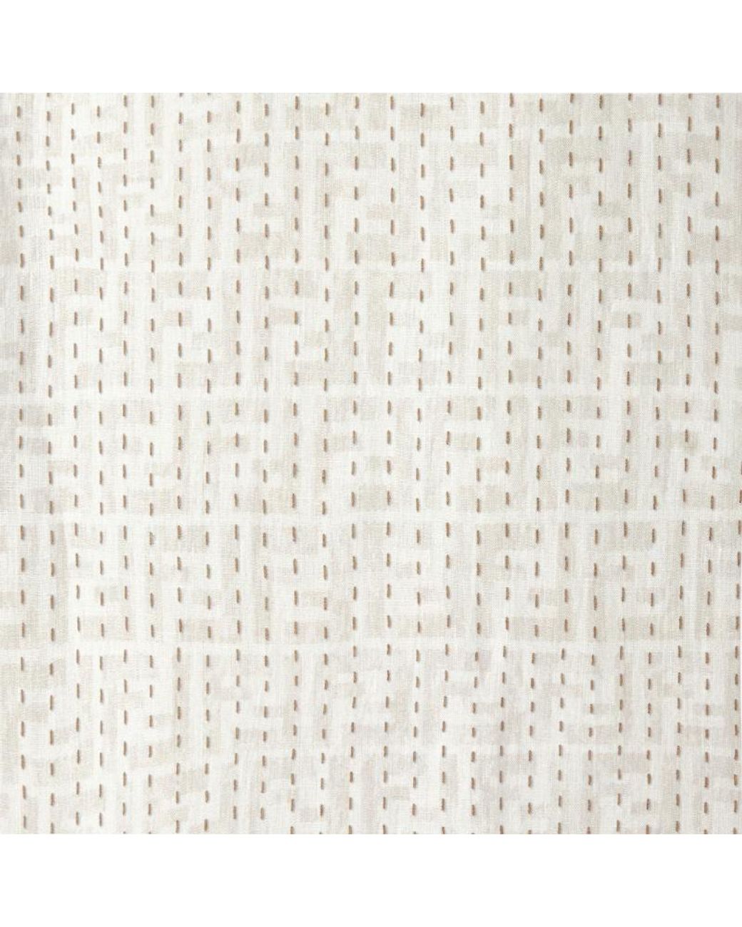 Fendi White Ff-Print Linen Shirt for men