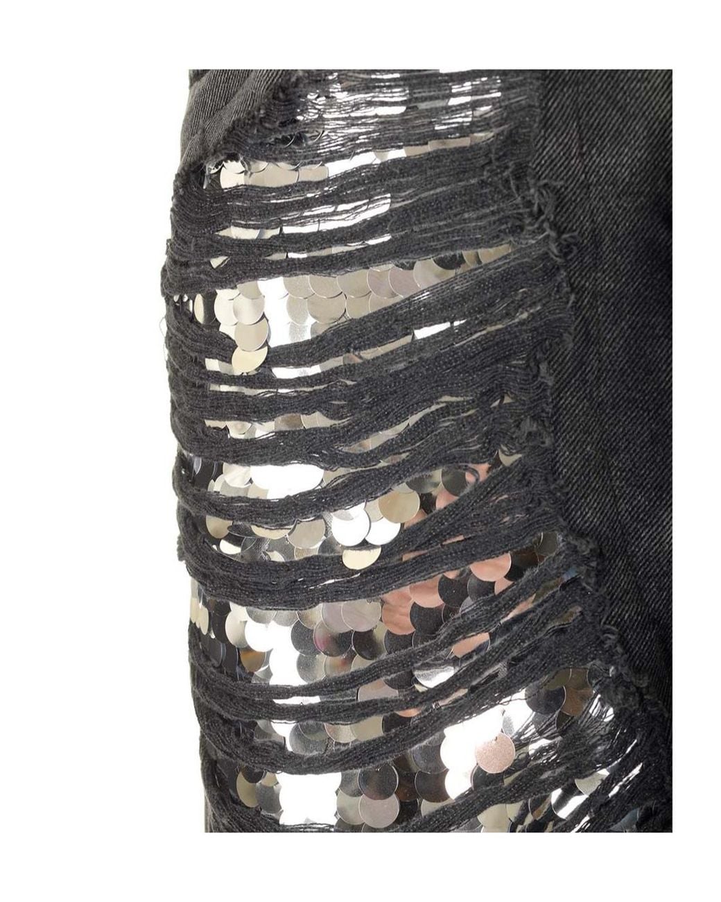 DARKPARK Gray Karen Distressed Sequin Jeans