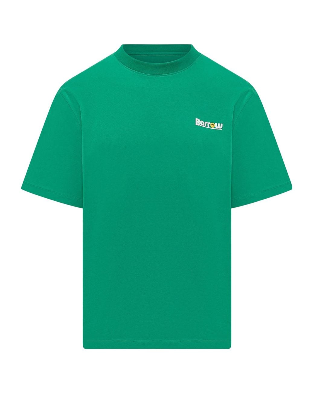 Barrow Green Printed Crewneck T-Shirt for men