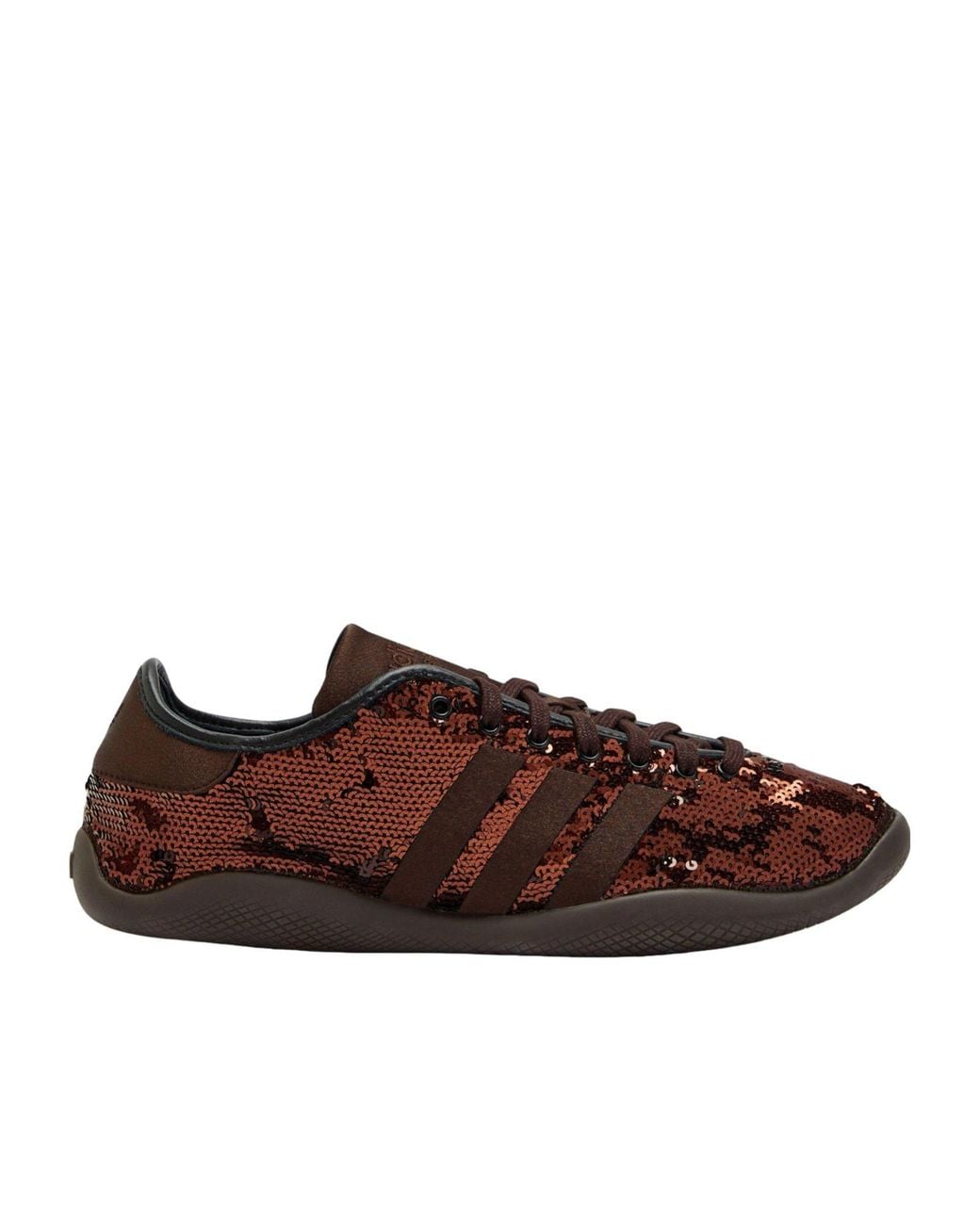 Adidas Originals Brown Sequin Low-Top Trainers