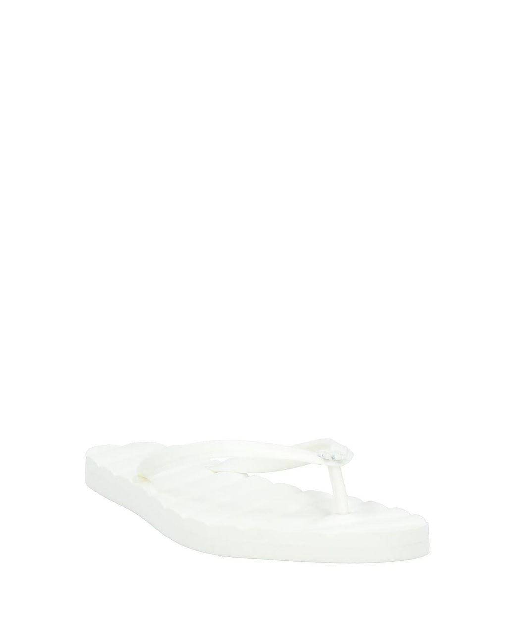 Tory Burch White Minimalist Comfortable Non-Slip Flip-Flops