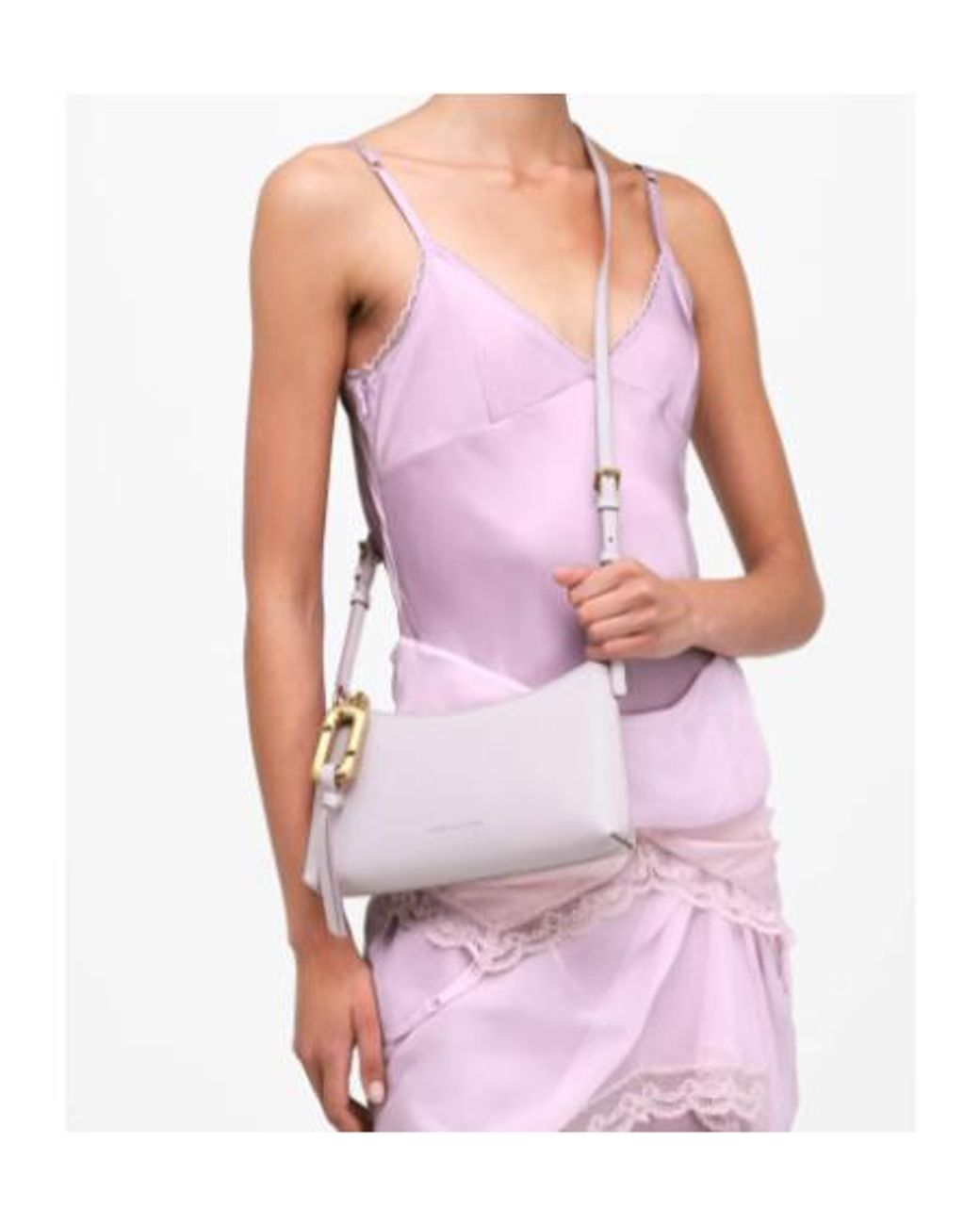 Marc Jacobs White Scene Convertible Mini Shoulder Bag