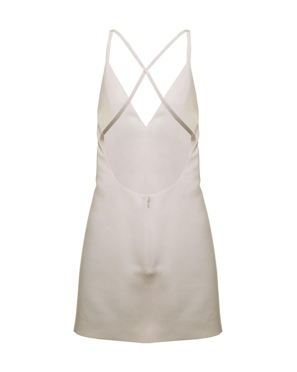 Valentino Gray Halterneck Floral Appliqué Mini Dress