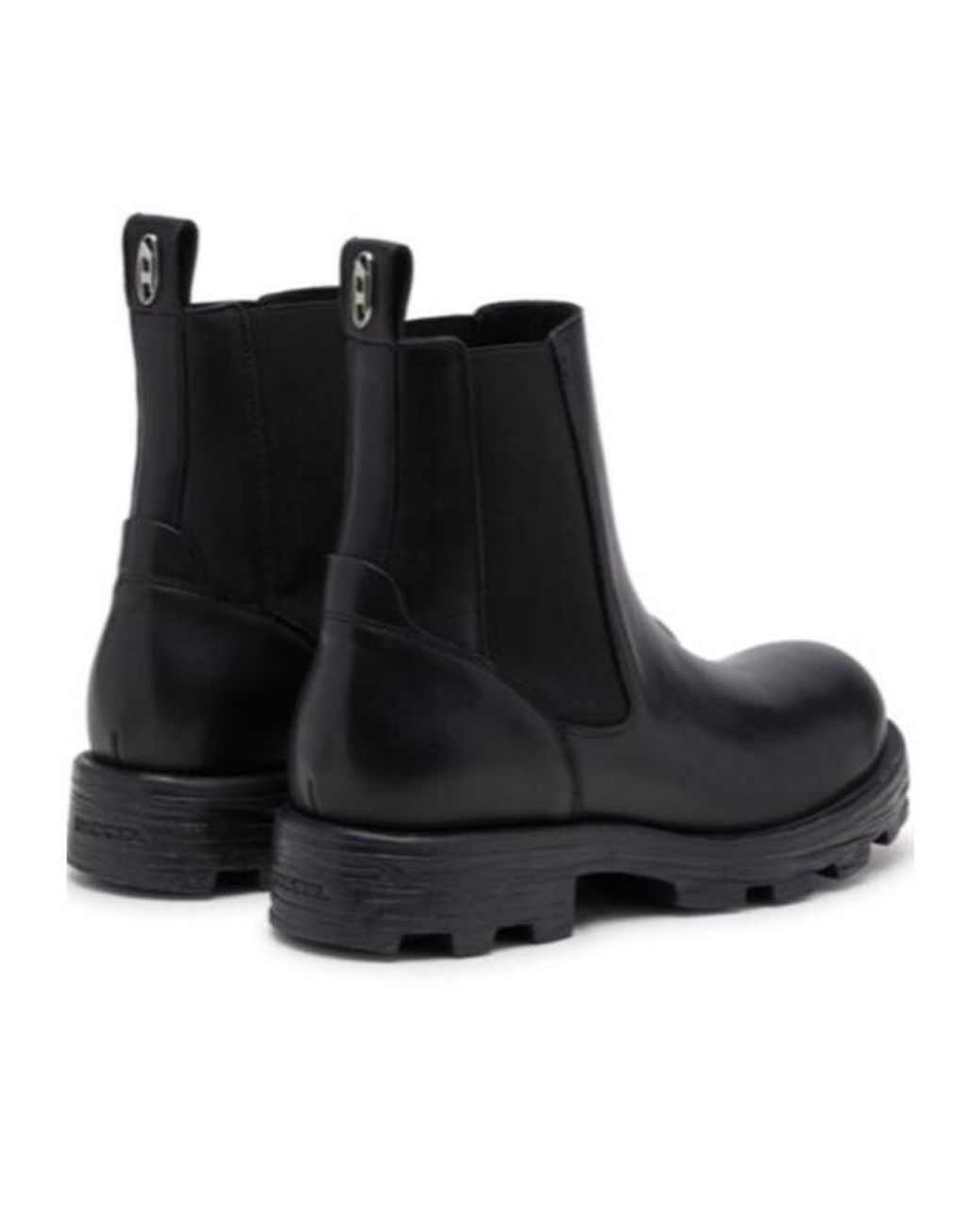 DIESEL Black D-Hammer Ankle Boots for men
