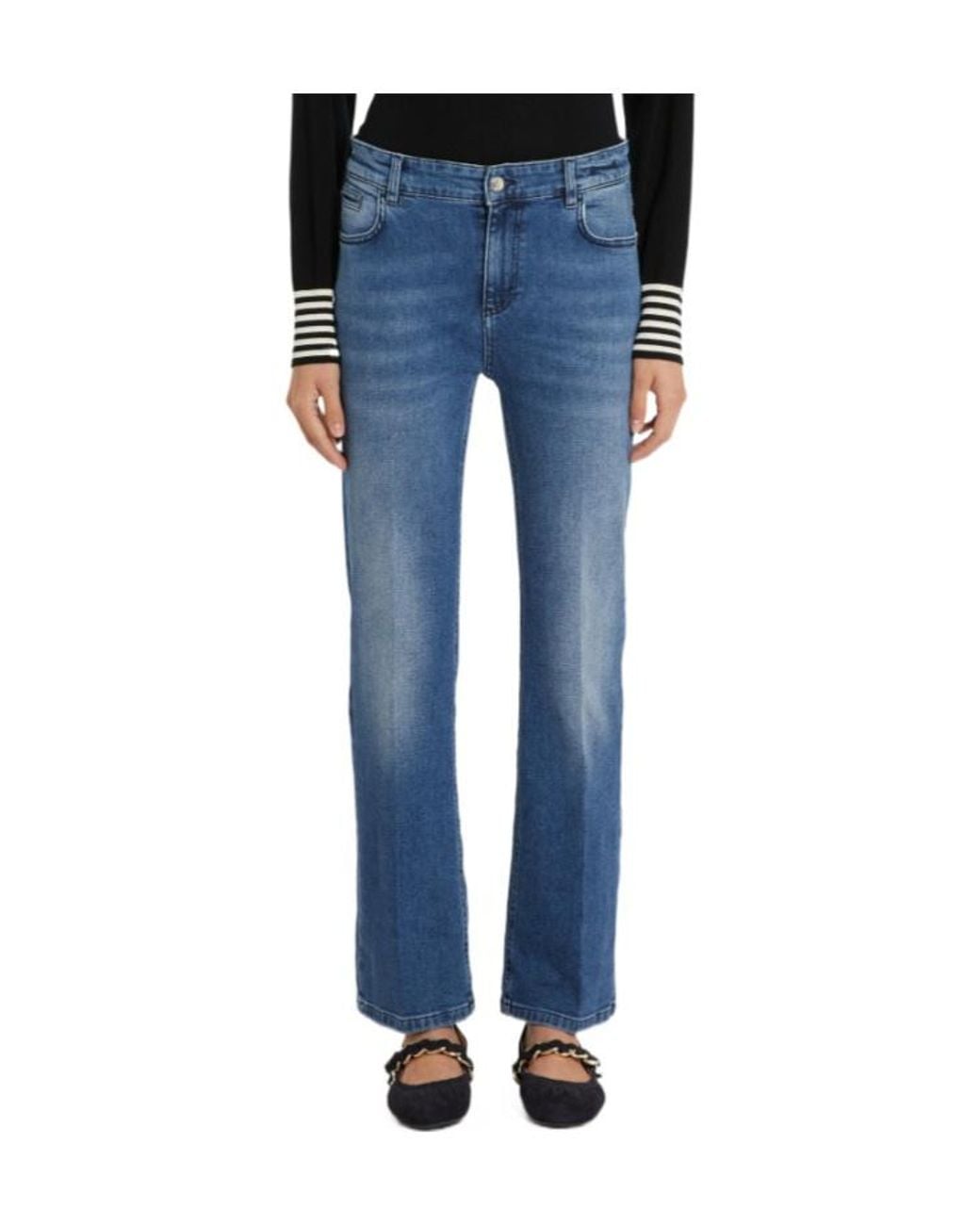 Marella Blue Belt Loop Jeans