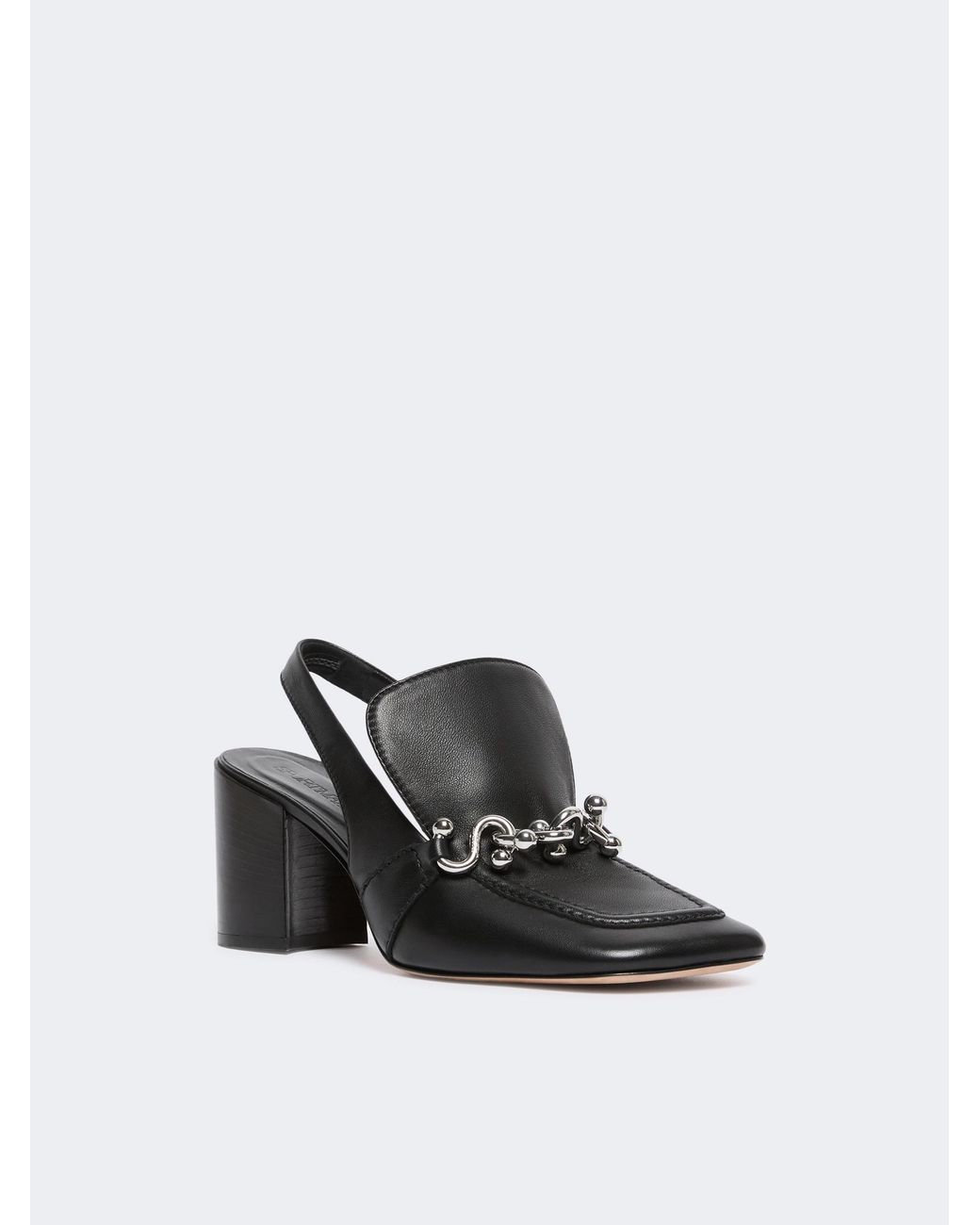Sportmax Black Spxzamia Square Toe Heeled Mules