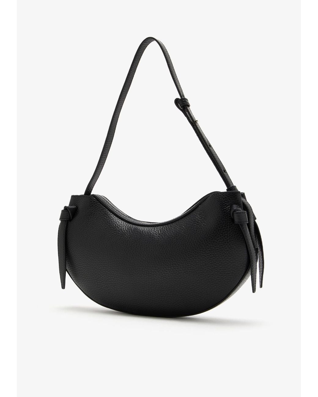 Yuzefi Black Fortune Cookie Logo Printed Shoulder Bag