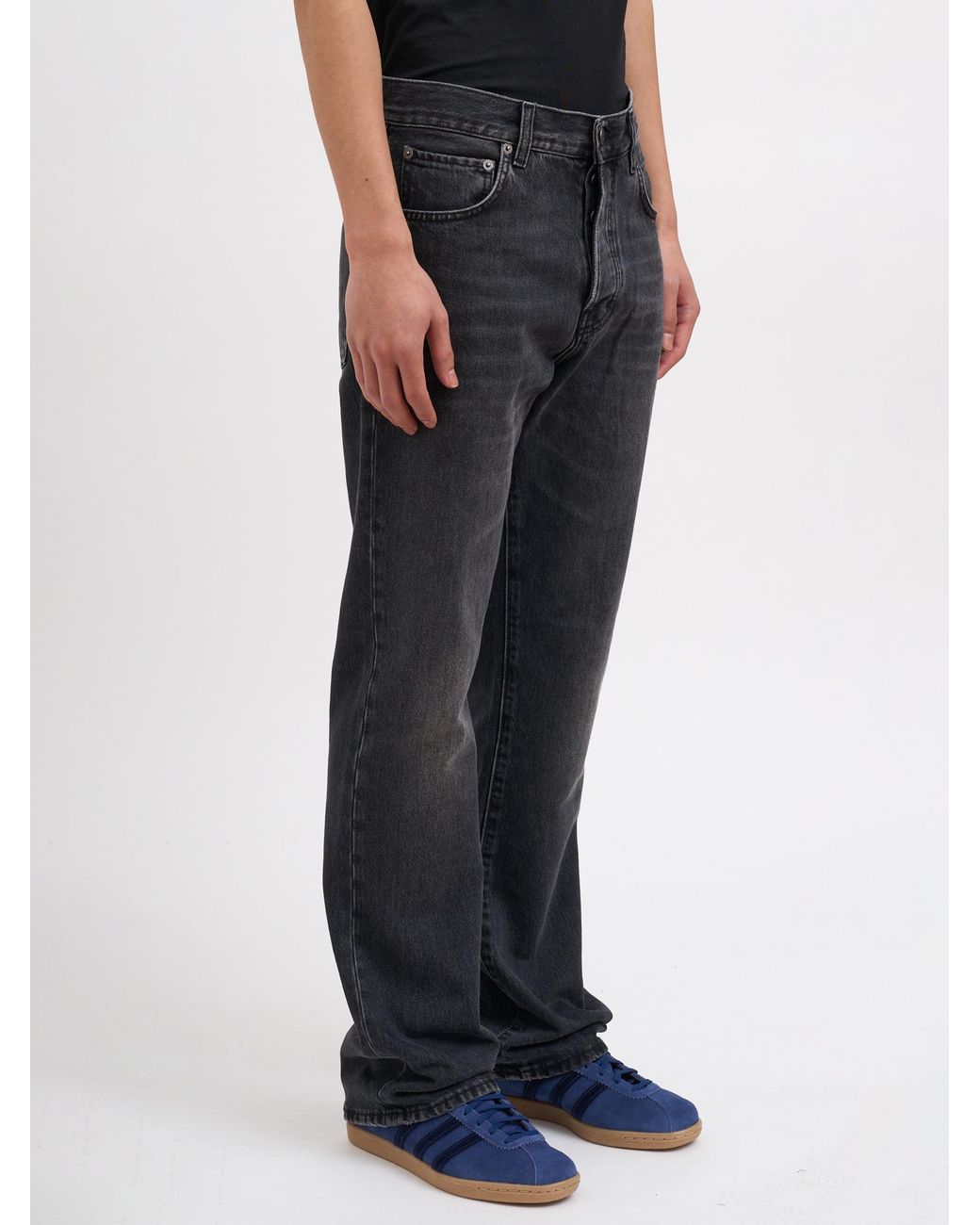 Haikure Black Logo Jeans for men