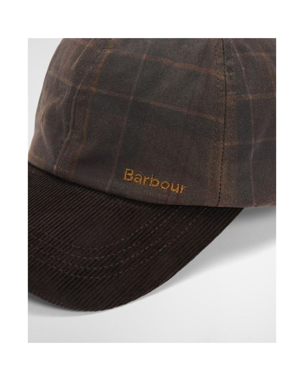 Barbour Brown Plaid Baseball Cap