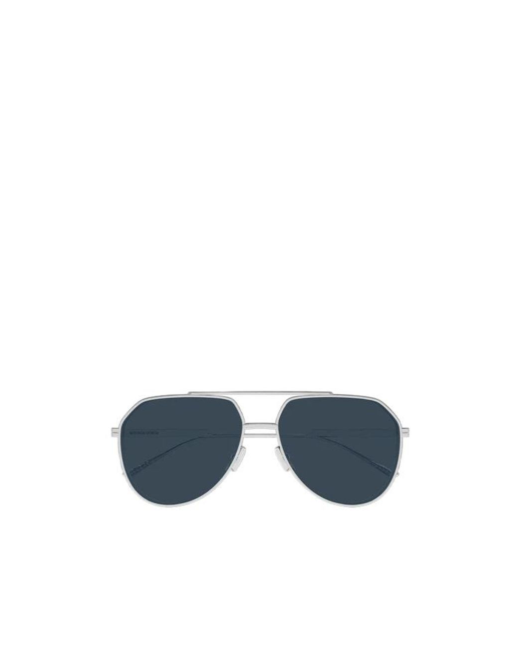 Bottega Veneta Blue Eyewear Aviator Frame Sunglasses for men