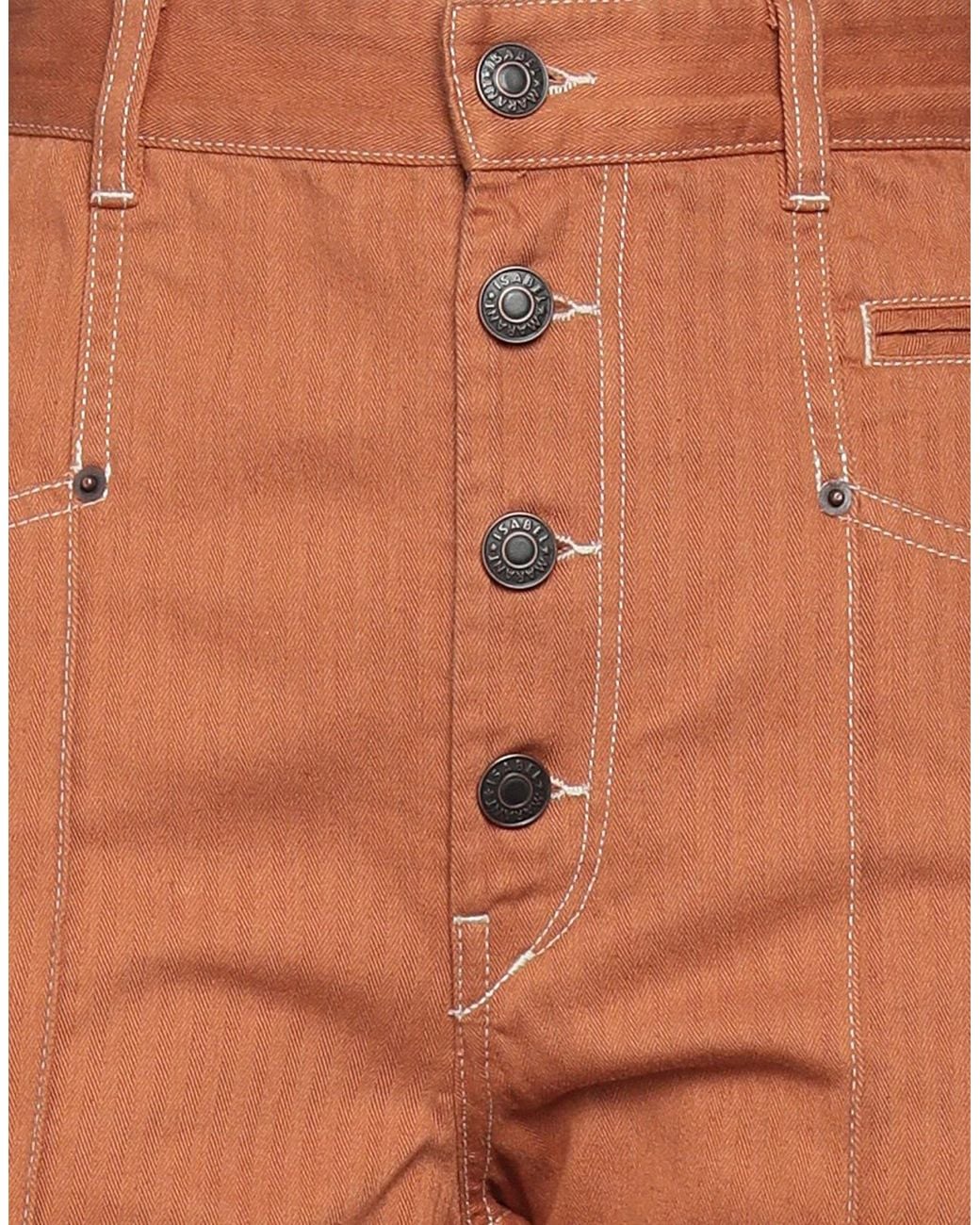 Isabel Marant Brown Front Button-Down Shorts