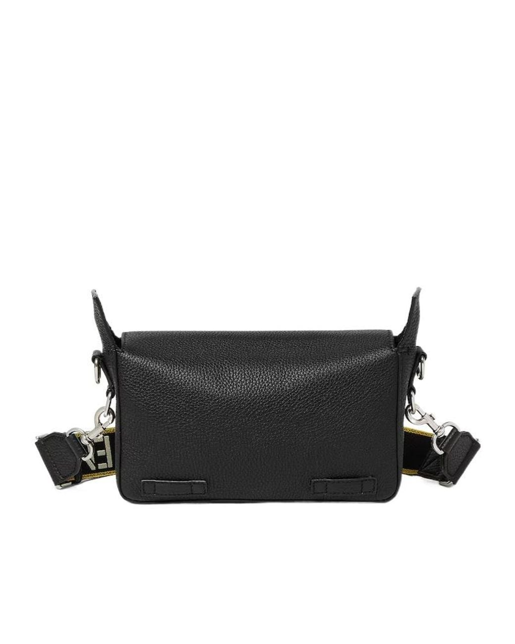Fendi Black Flow Romano Messenger Bag for men
