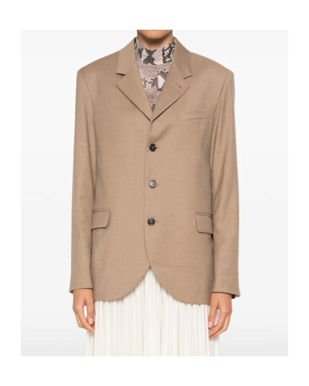 Barena Natural Faliero Single-Breasted Notched-Lapel Blazer