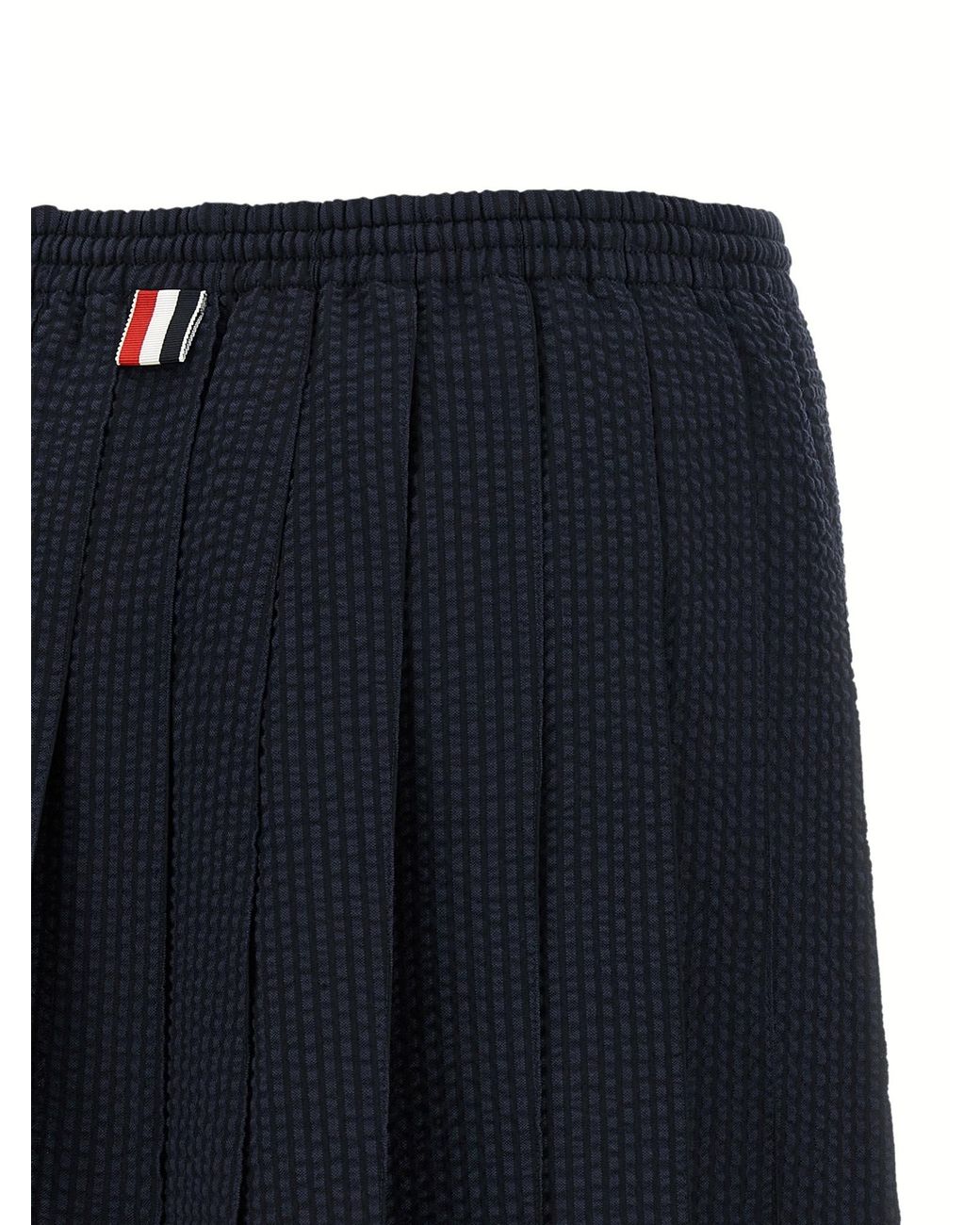 Thom Browne Blue Thom E Wool Long Skirt