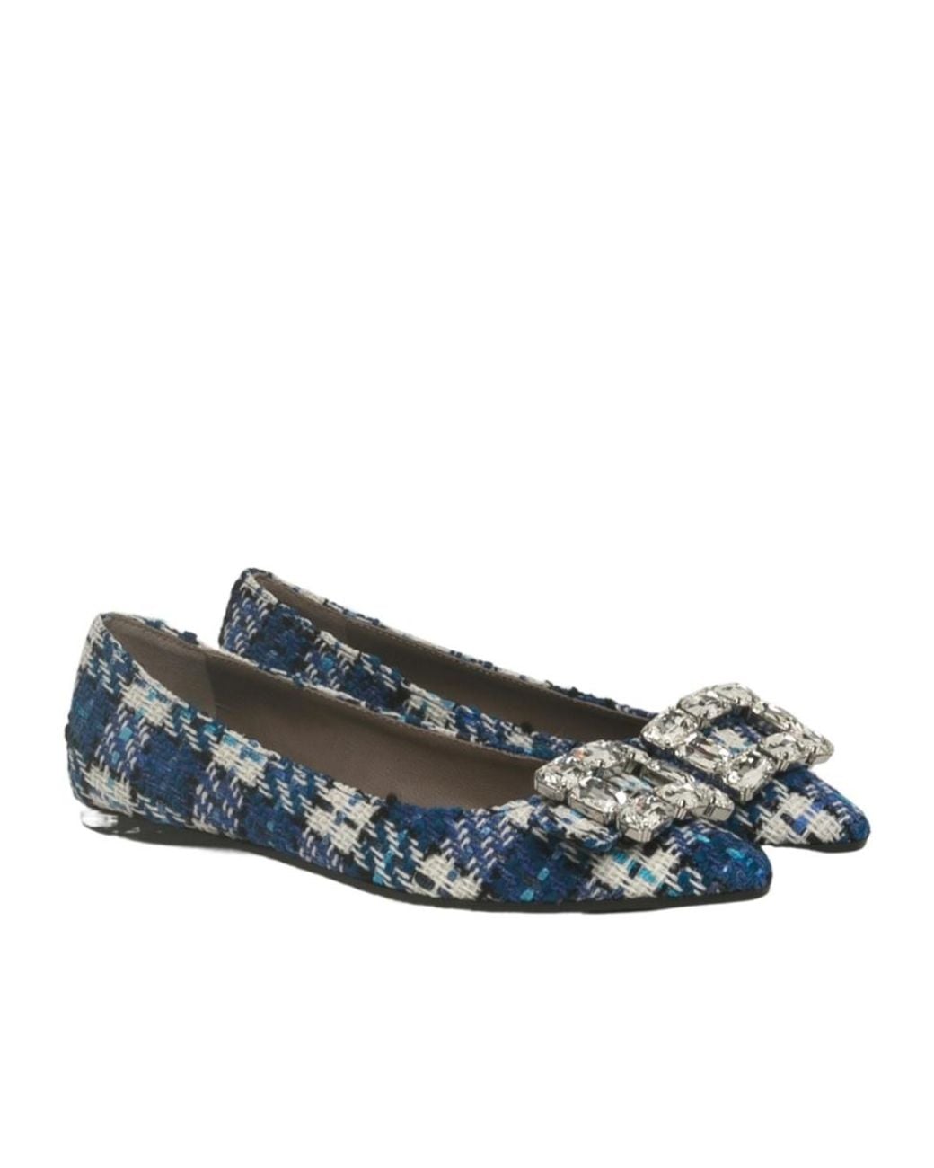Roberto Festa Blue Jon Buckles Flats