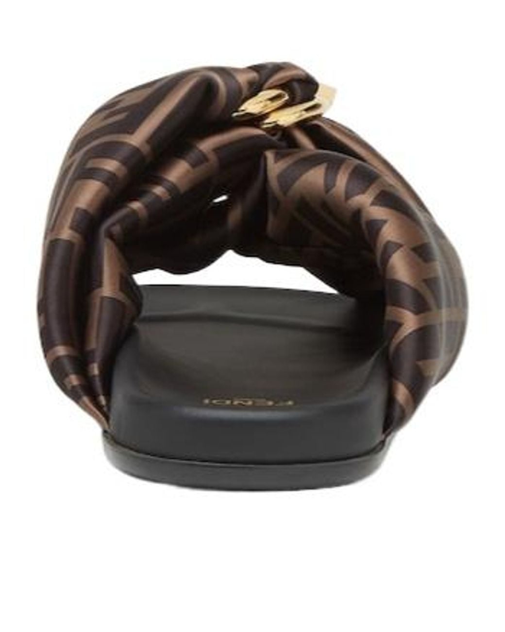 Fendi Brown Feel Sandals