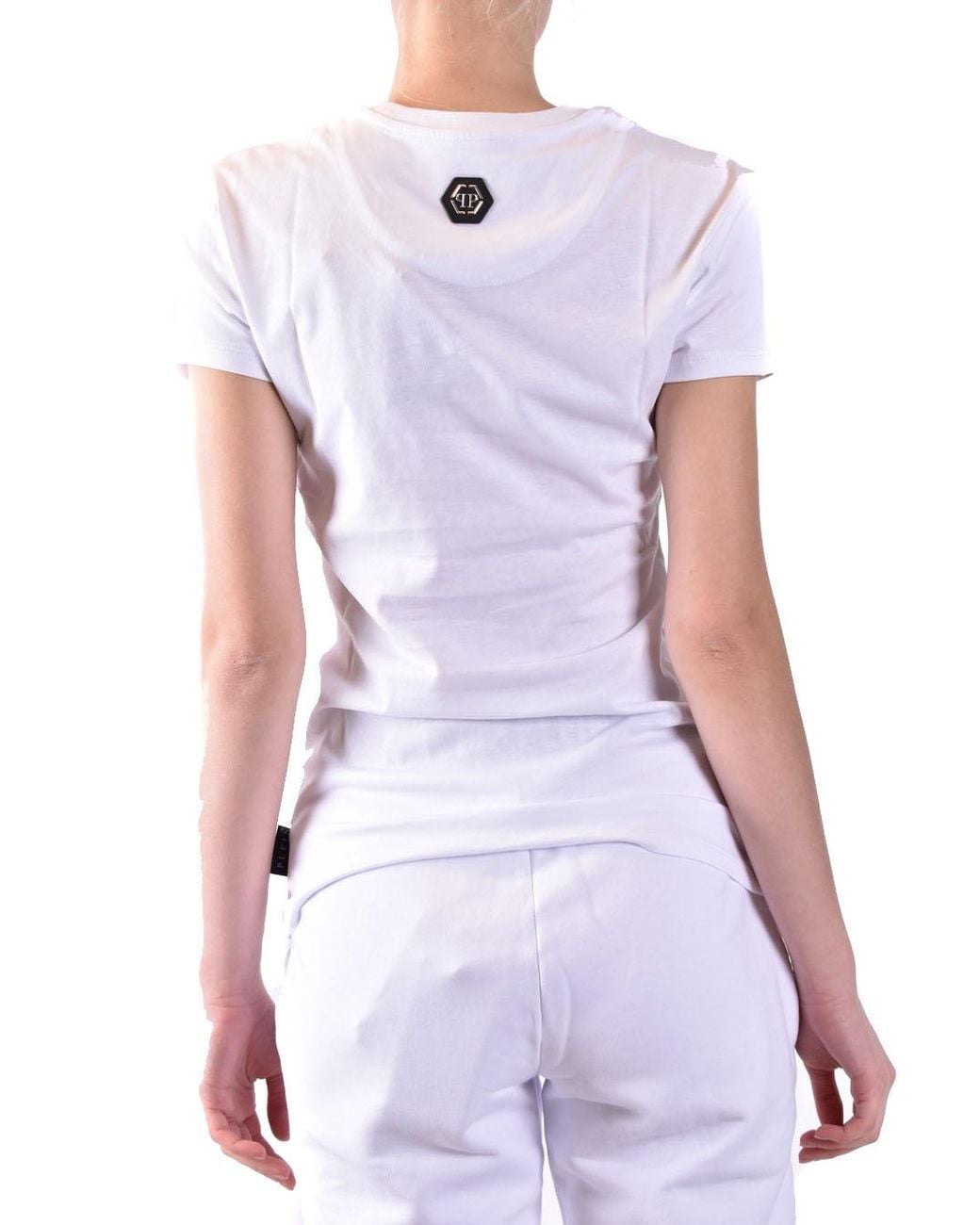 Philipp Plein White Logo-Print Short-Sleeved T-Shirt