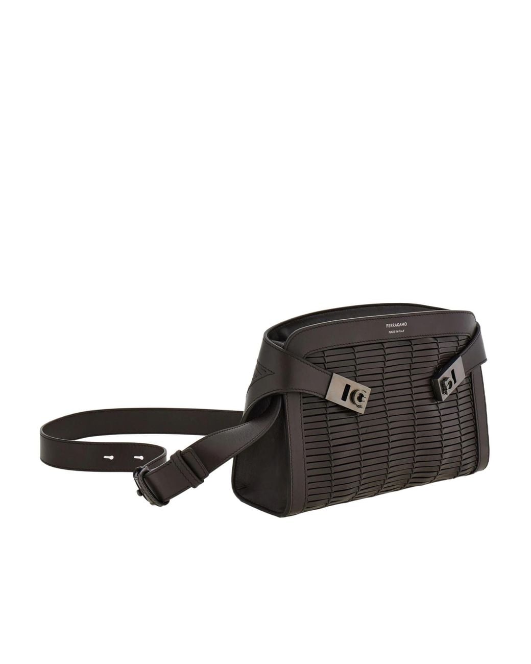 Ferragamo Black Ferragamo Hug Crossbody Bag for men