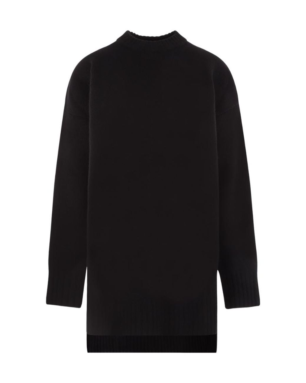 Jil Sander Black Crewneck Knitted Jumper