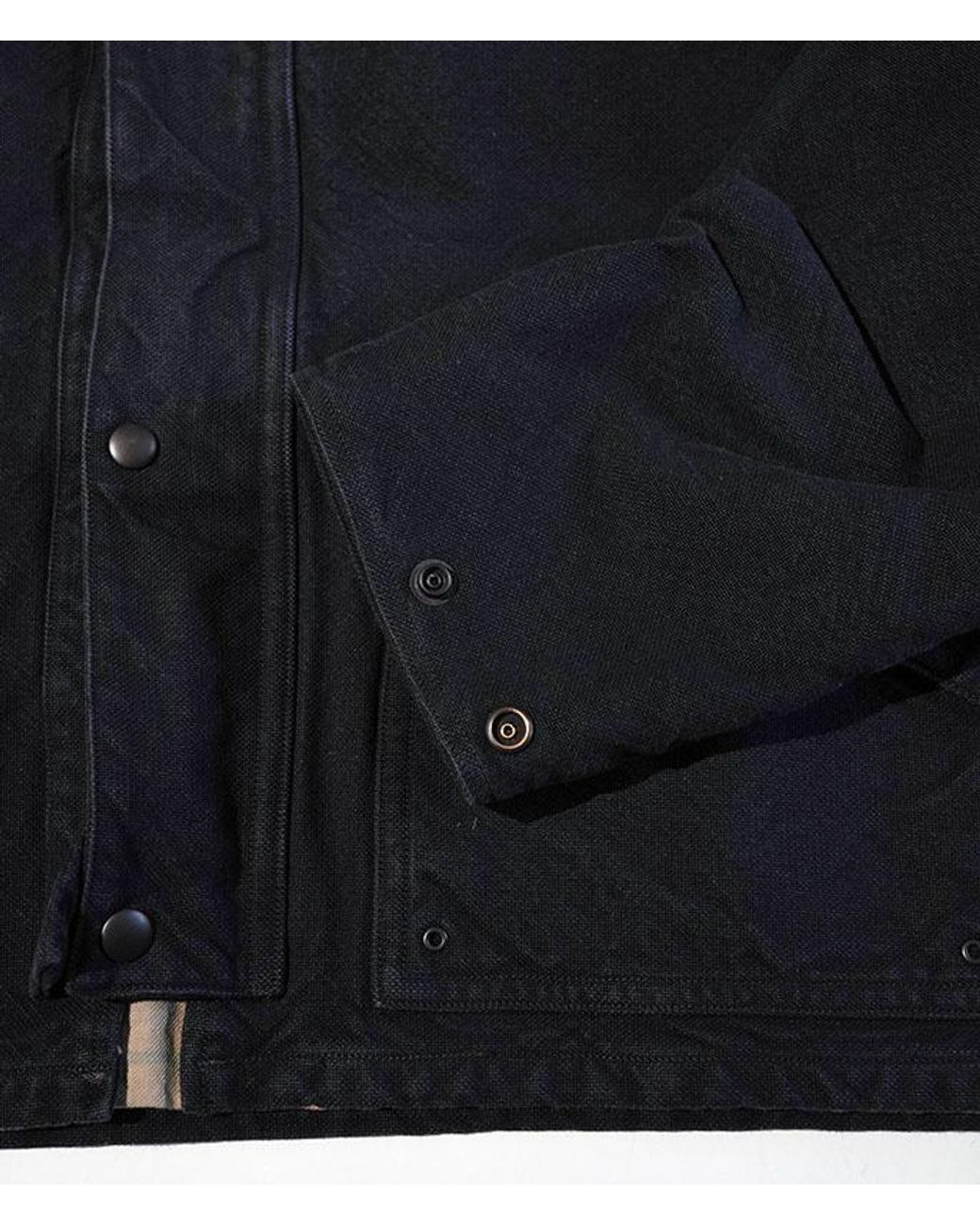 A.PRESSE Black Retro Collared Jacket for men