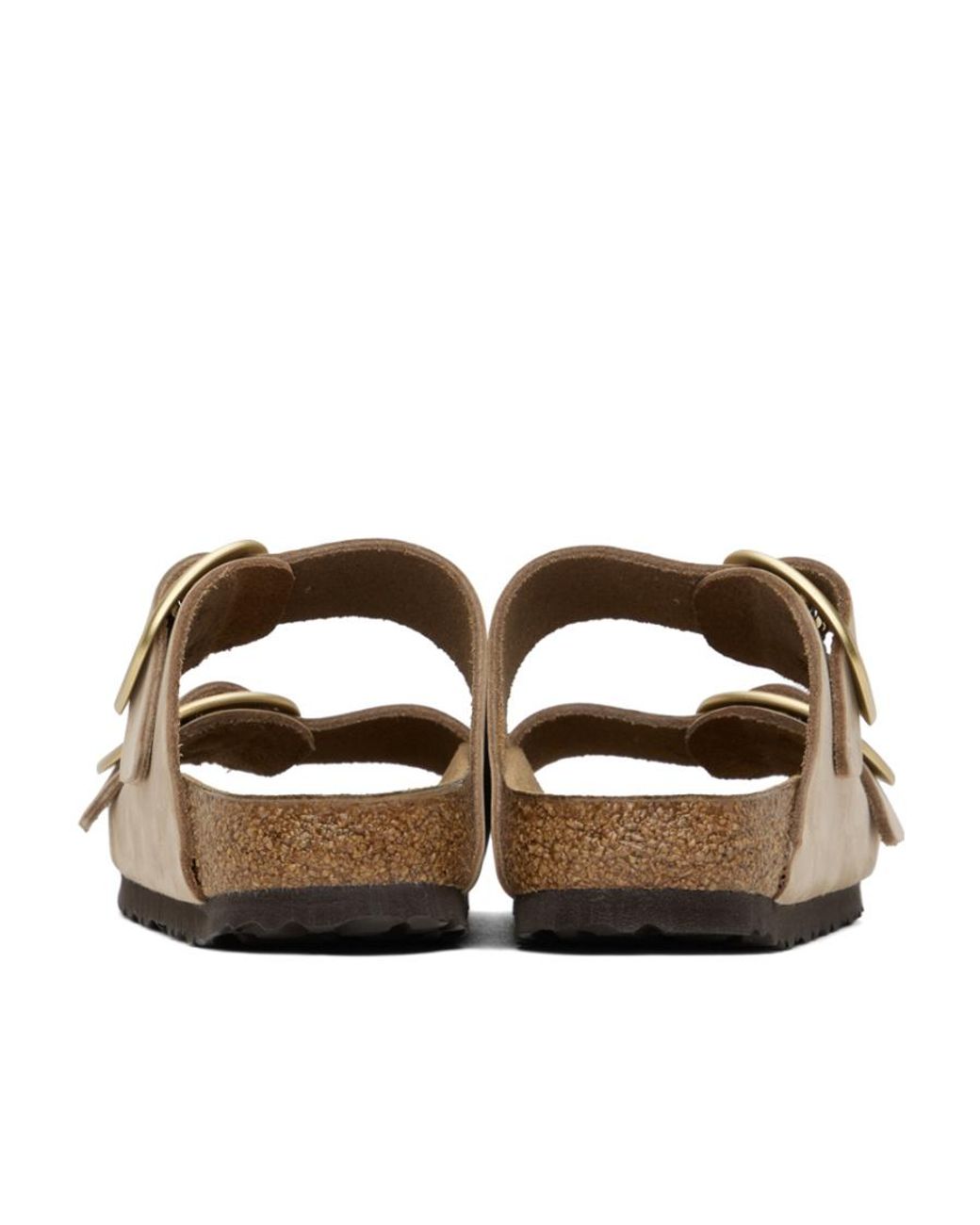 Birkenstock White Arizona Big Buckle Slip-On Sandals