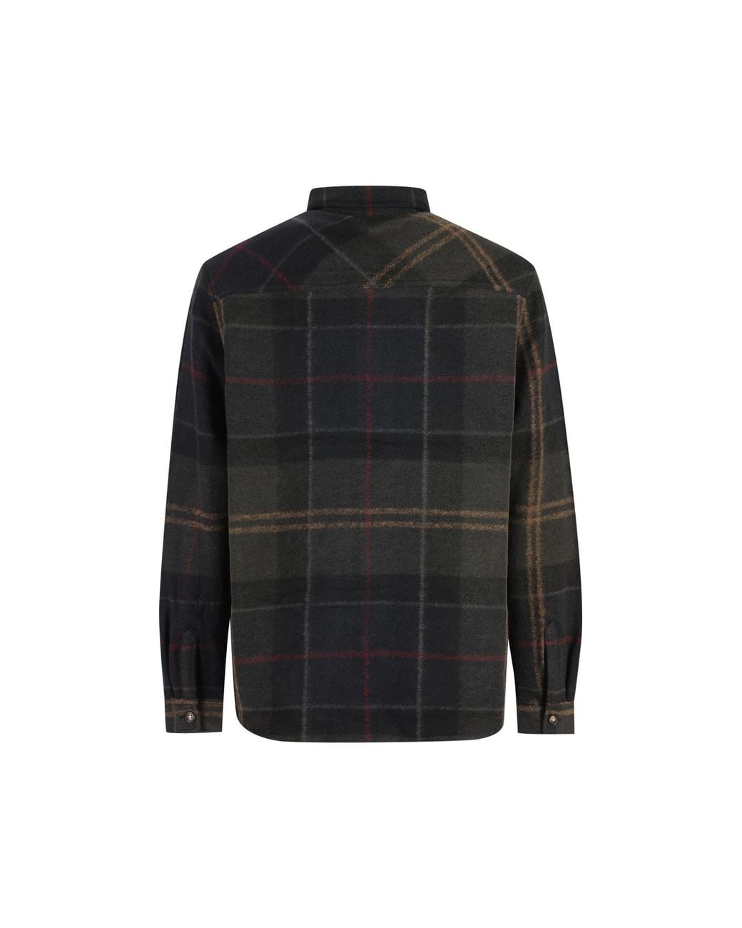 Barbour Black Woodlane Checked Overshirt for men