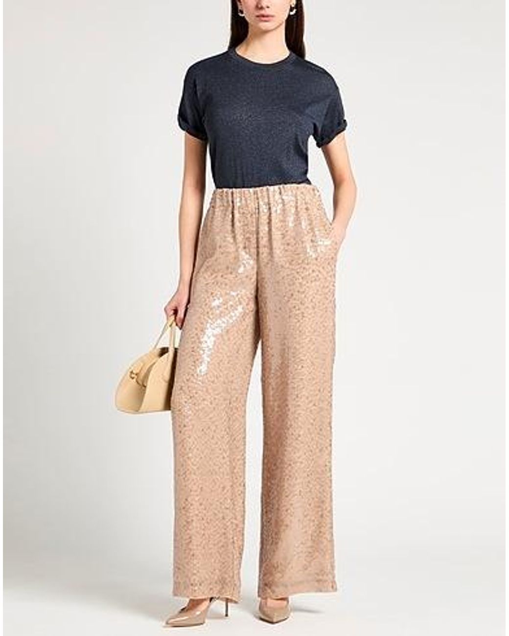 Brunello Cucinelli Natural Loose Trousers