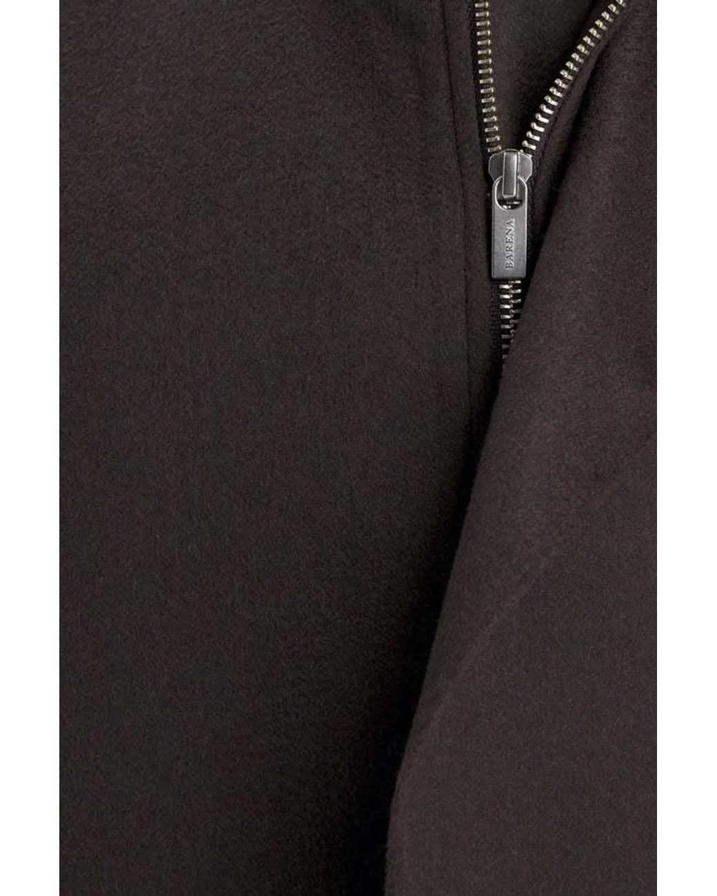 Barena Black Stand-Collar Jacket