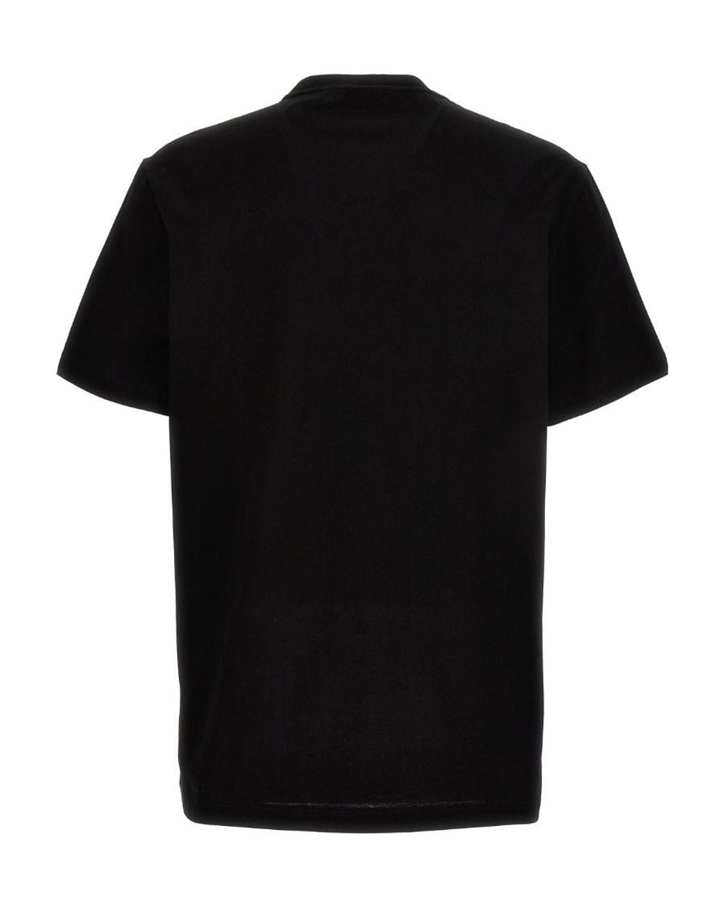 Versace Black Medusa-Printed Crewneck T-Shirt for men