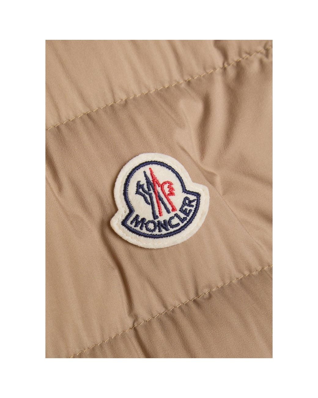 Moncler Brown Stand-Collar Quilted Down Vest for men