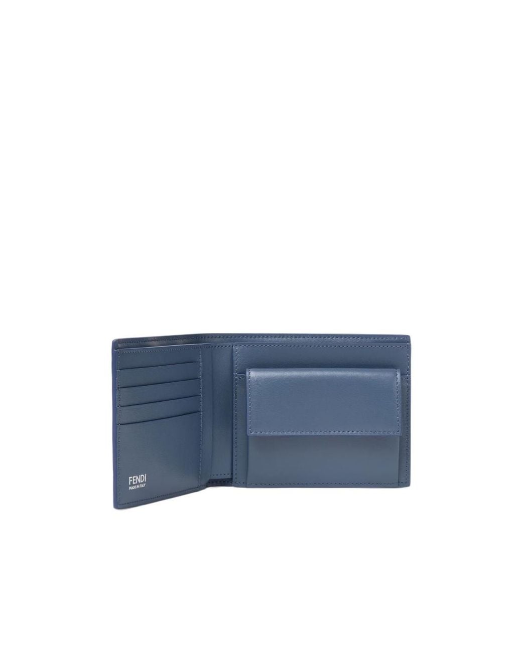 Fendi Blue Ff Wallet for men
