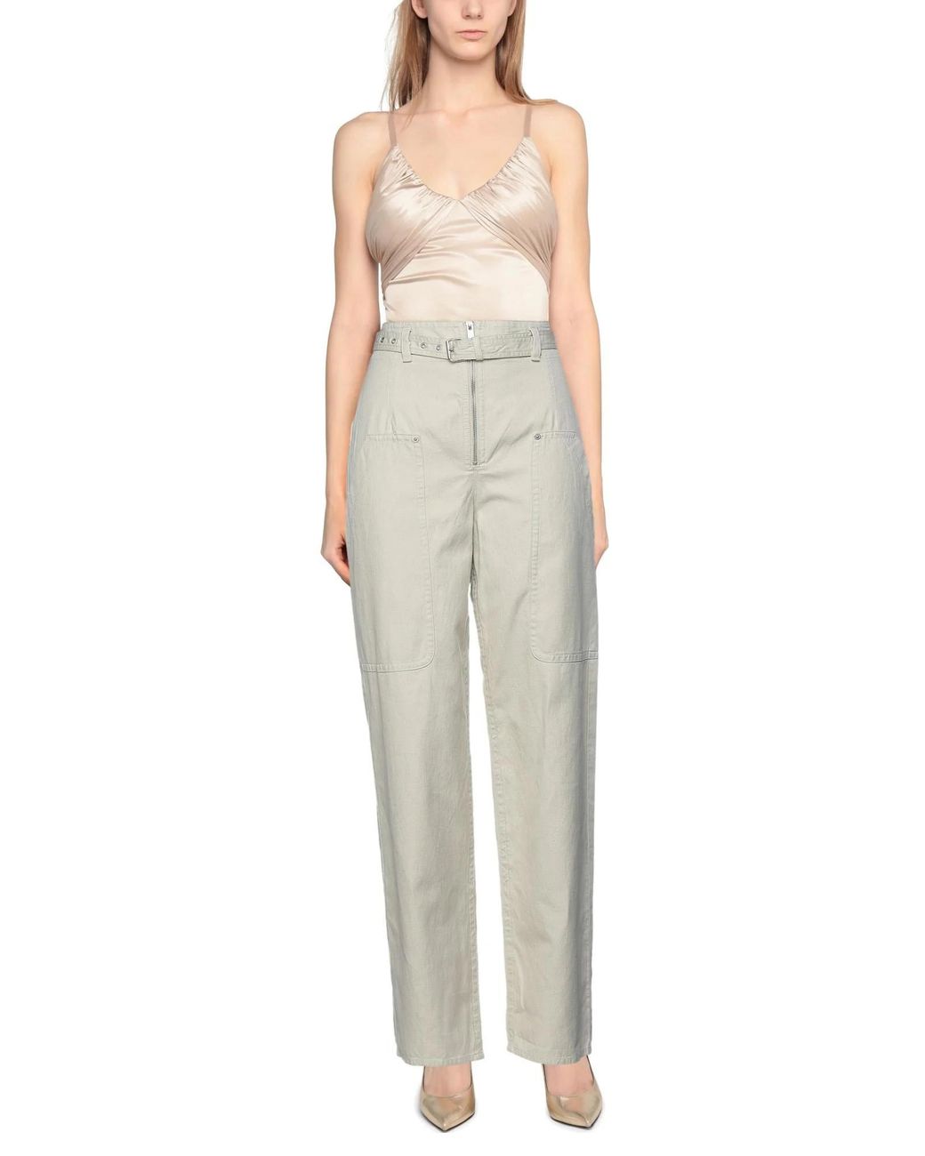 Isabel Marant White Minimalist Straightleg Pants