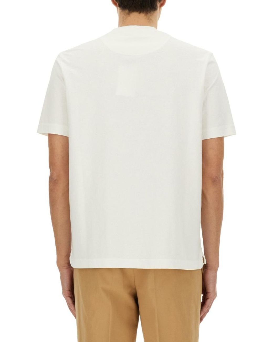 Paul Smith White Happy T-Shirt for men
