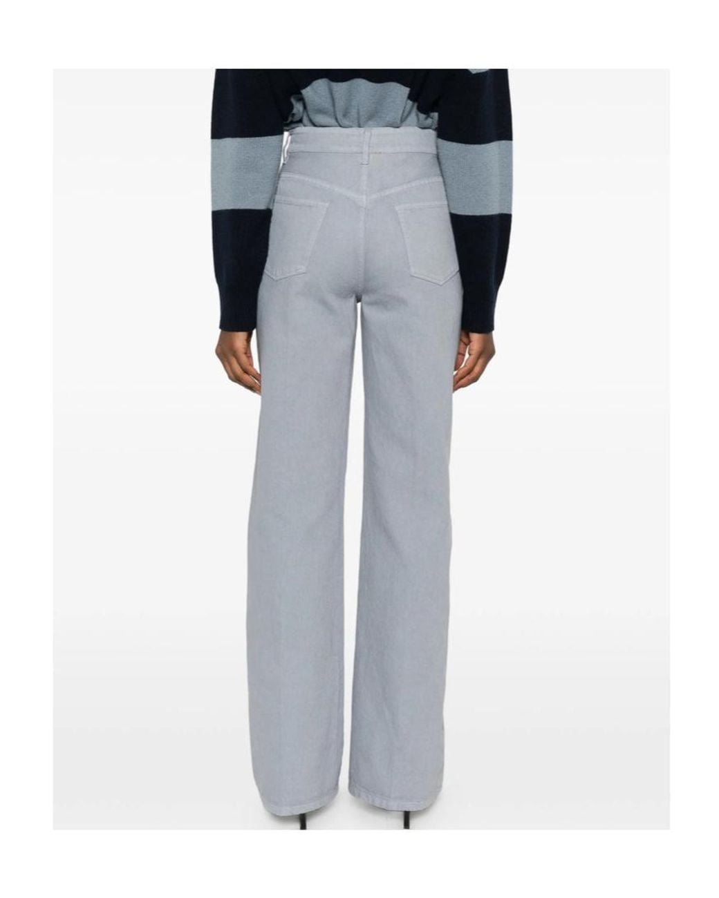 A.P.C. Gray Five-Pocket Jeans
