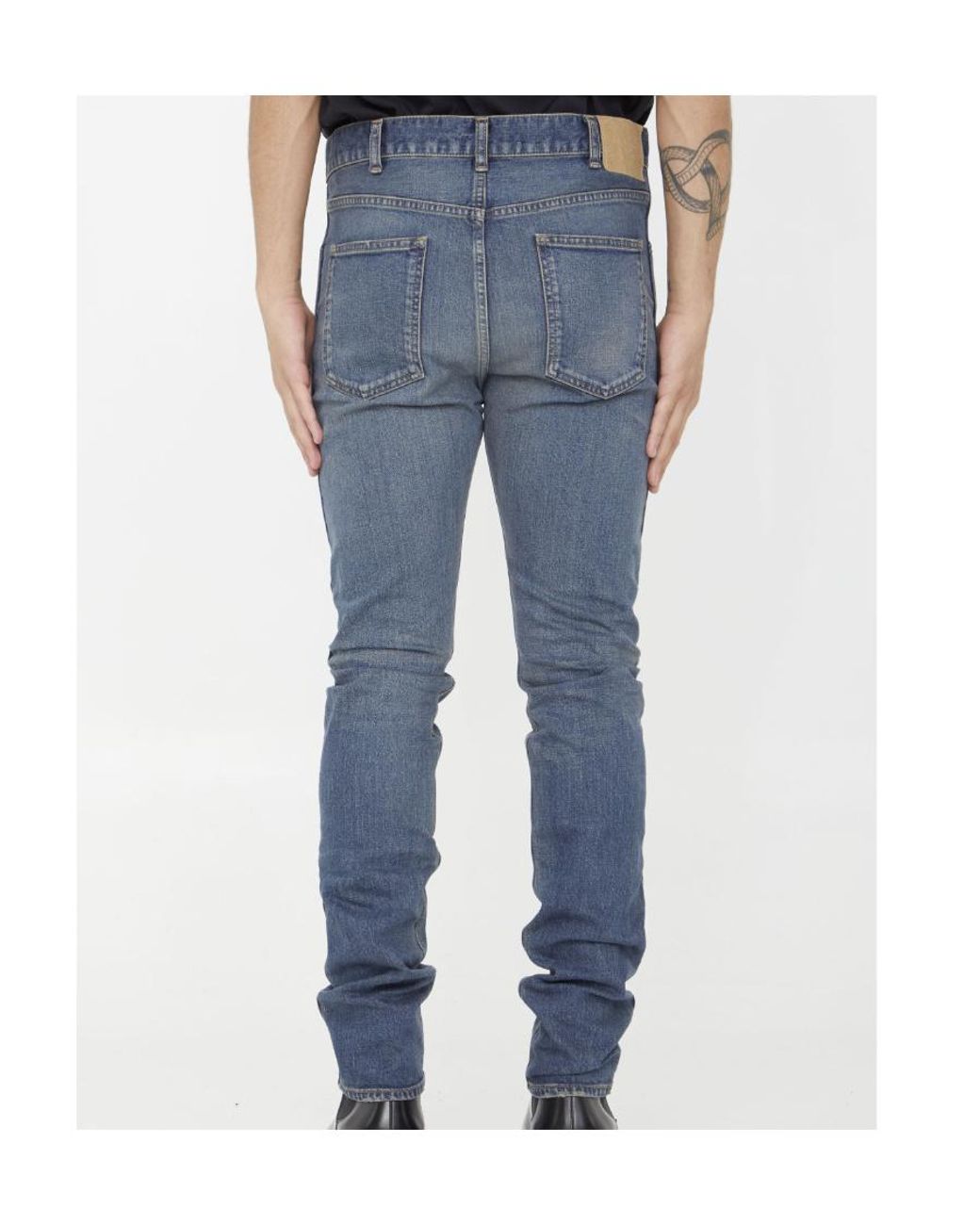 Céline Blue Skinny Jeans for men