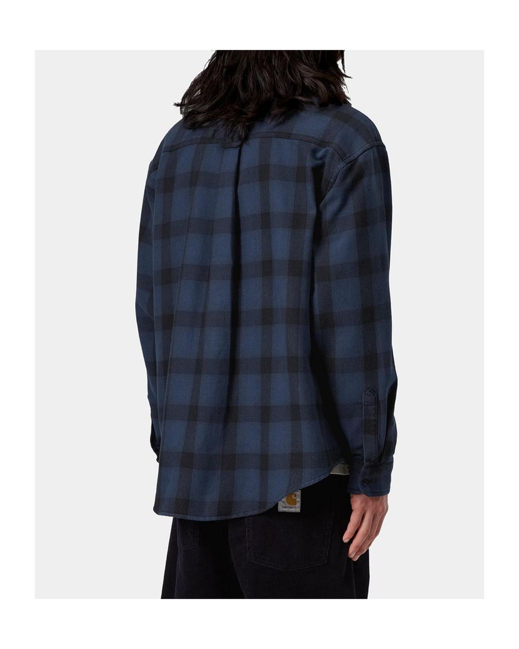 Carhartt Gray Check Flap-Pocket Shirt for men