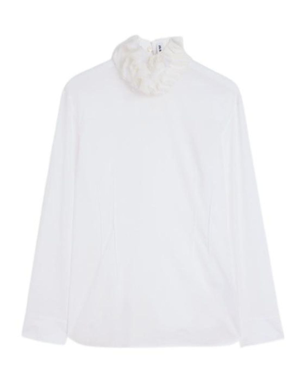 Jil Sander White Long-Sleeved Top