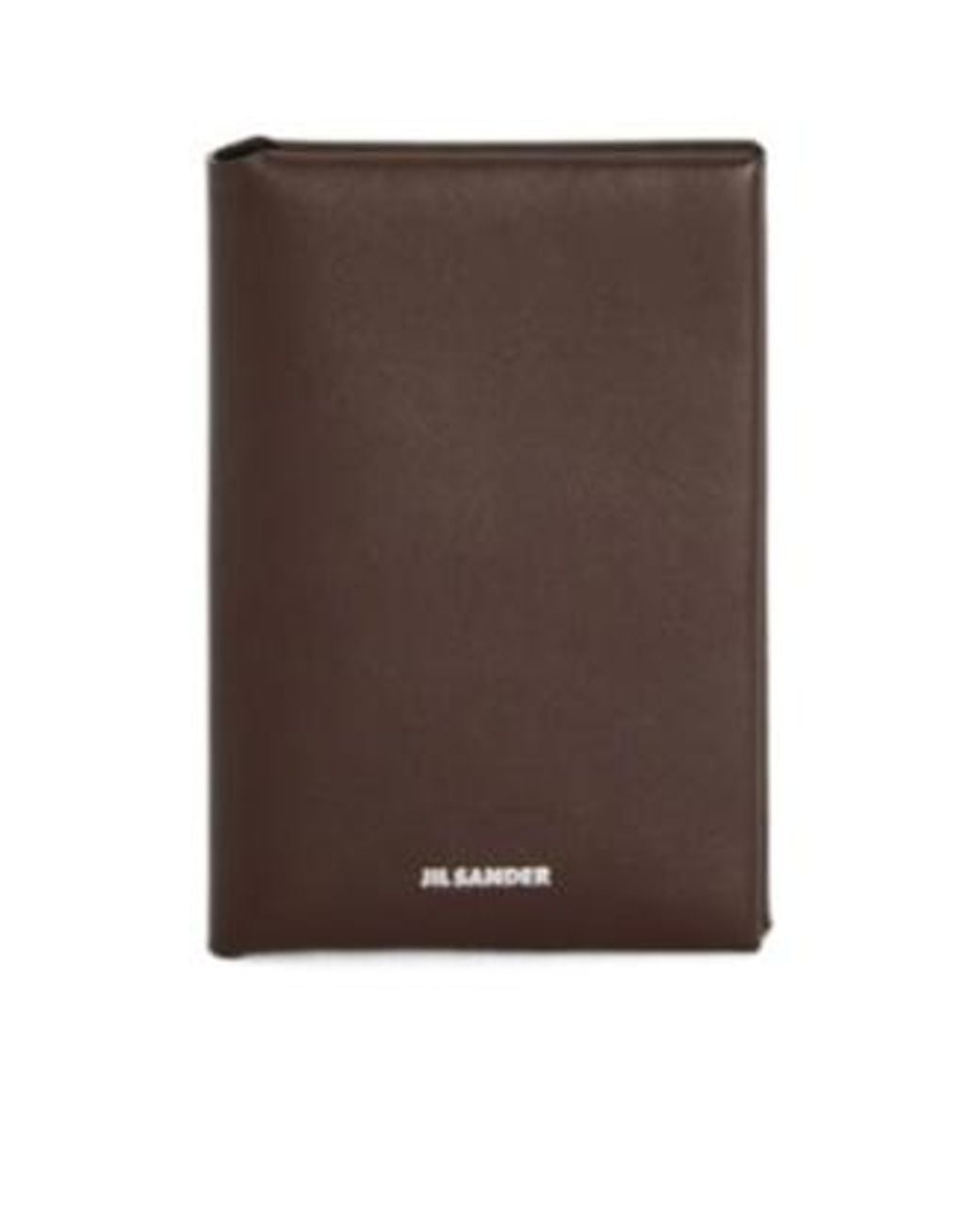Jil Sander Brown Folded Passport Holder for men