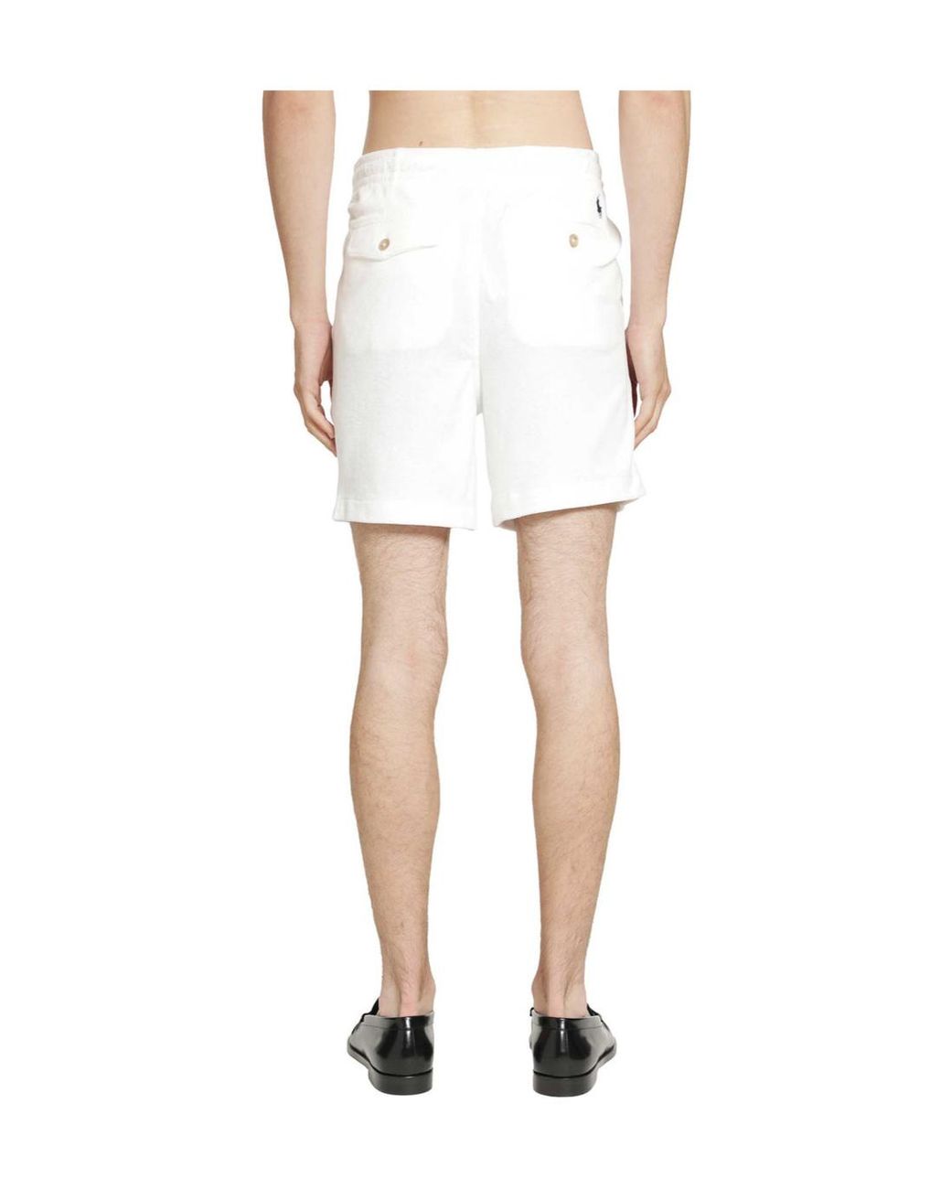 Polo Ralph Lauren White Polo Prepster Terry Shorts for men