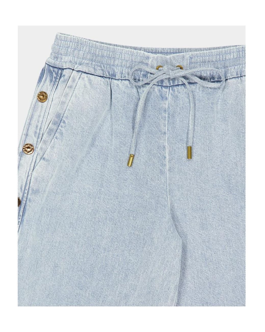 Zimmermann Gray Rebellion Drawstring Jeans