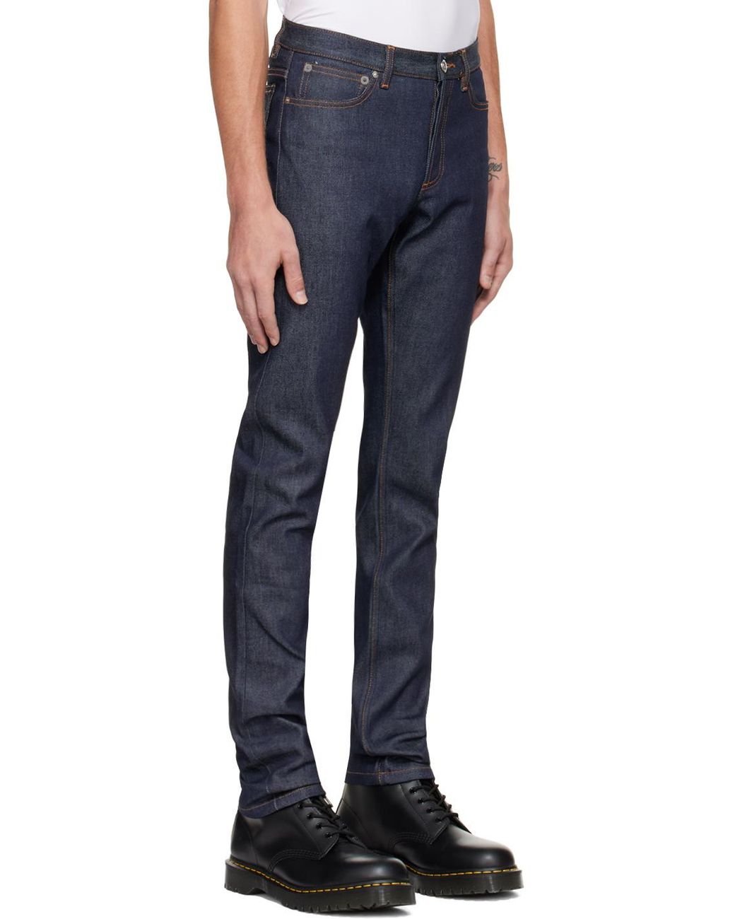 A.P.C. Blue Petit Standard Jeans for men