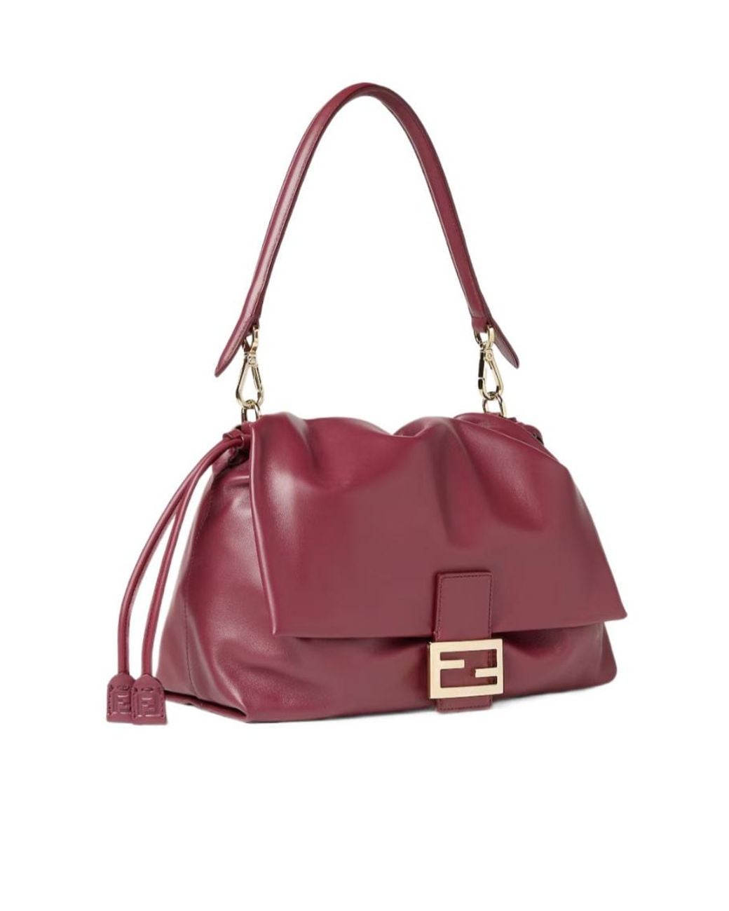 Fendi Purple Large Baguette Soft Shoulder Bag