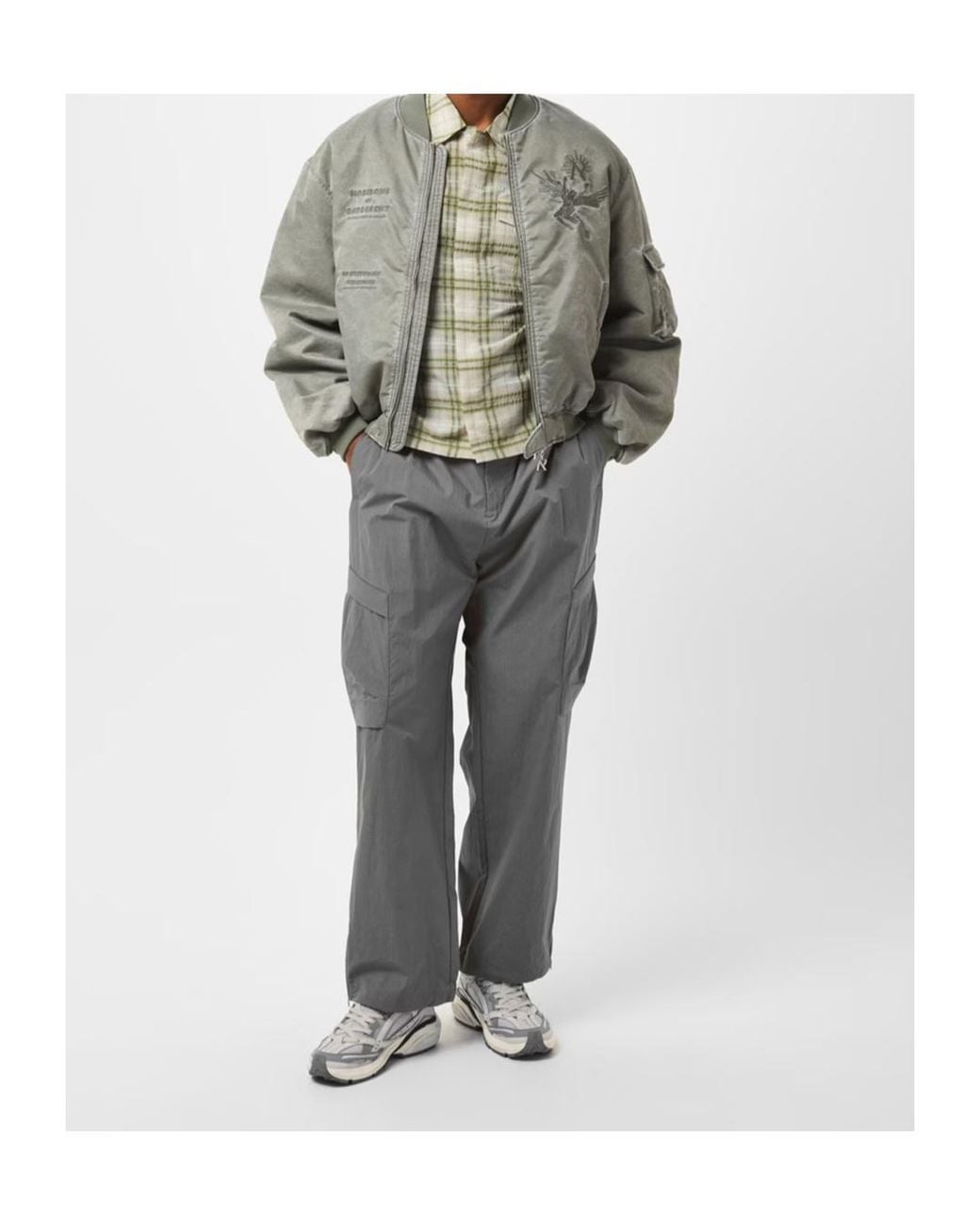 Represent Gray Workwear Casual Pants for men