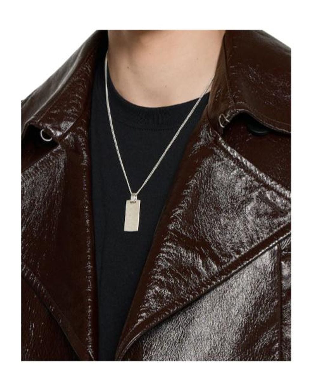 Gucci Metallic Diamante Pendant Necklace for men