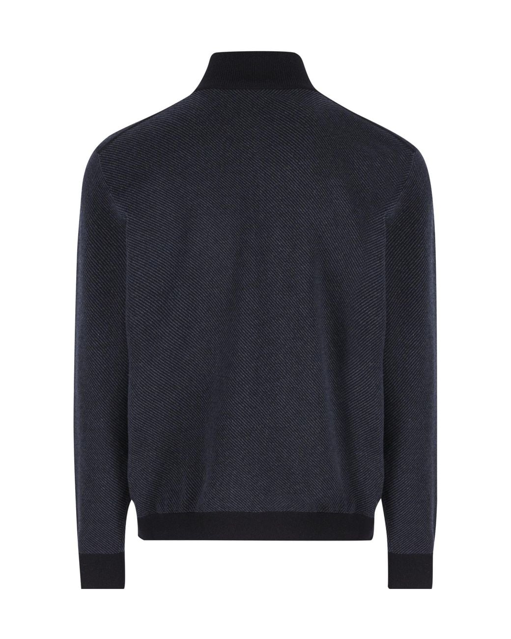 Loro Piana Blue Roadster Half-Zipped Sweater for men