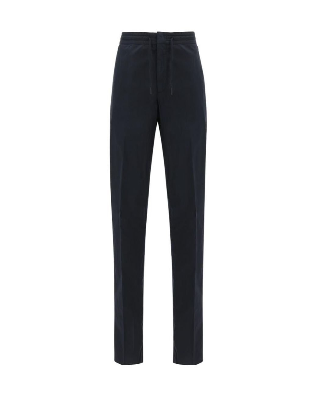 Zegna Blue Logo Casual Pants for men