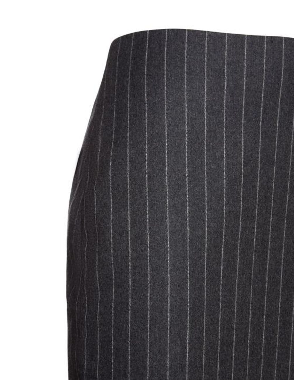 Versace Black Striped Skirt